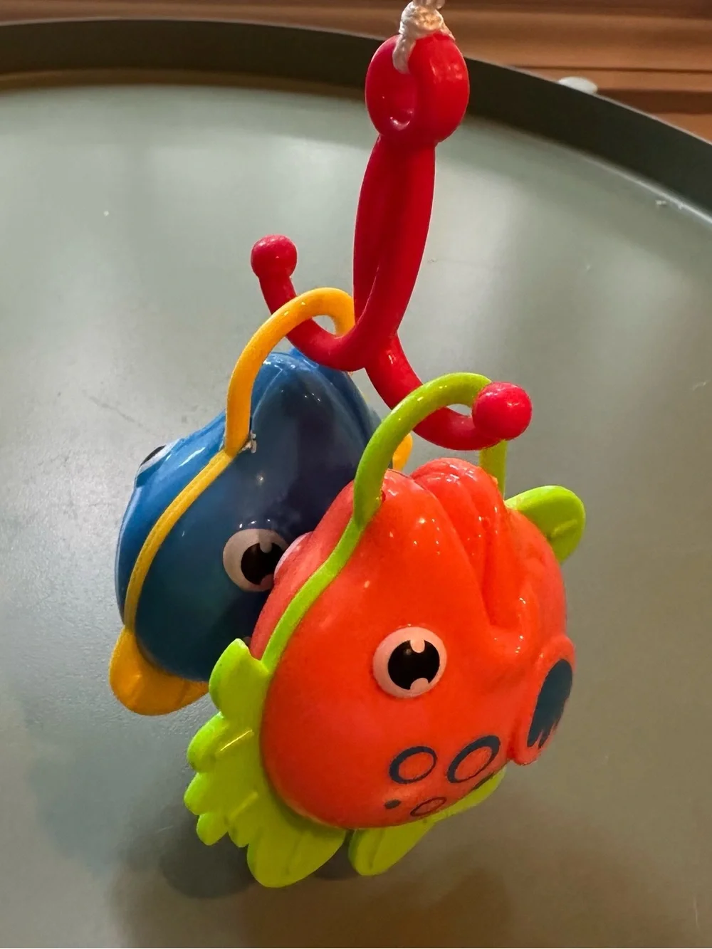 Kids fishing pole and fish set